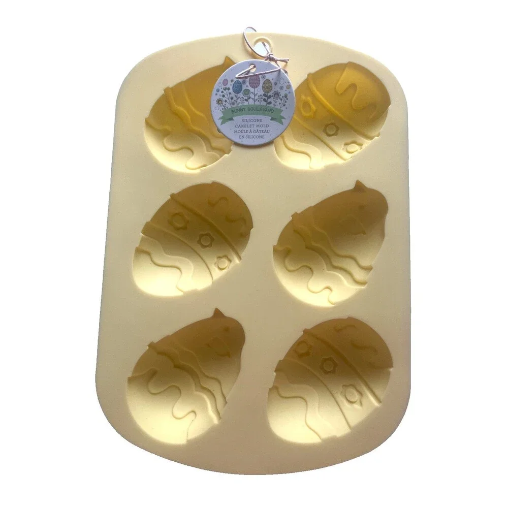 Silicone Cakelet Chocolate Baking Mold Easter Eggs Spring Baby Shower Heat Safe
